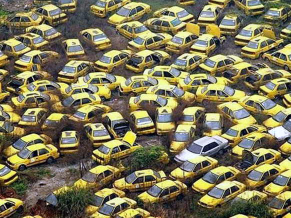 желтые такси