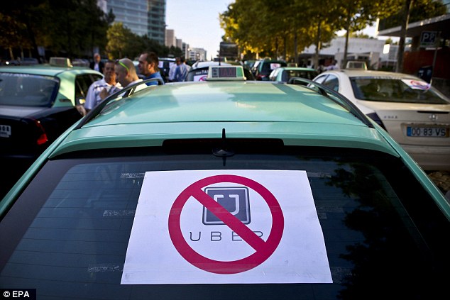 Забастовка таксистов против Убер