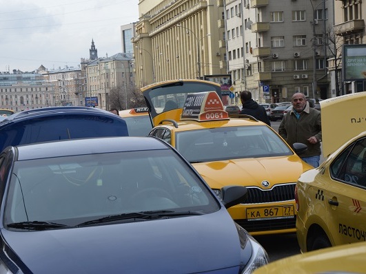митинг таксистов Москвы